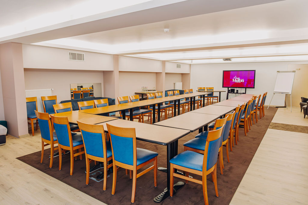 Salle de conférence en configuration en U, Maison Melba à Bastogne