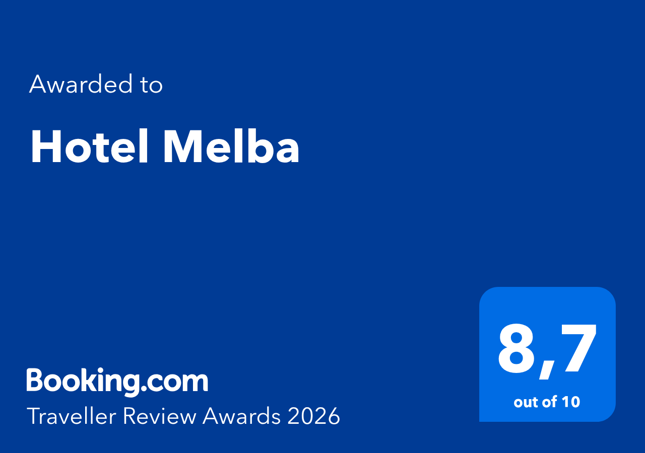 Booking.com Traveller Review Award 2026 décerné à Maison Melba (Hotel Melba), note 8,7