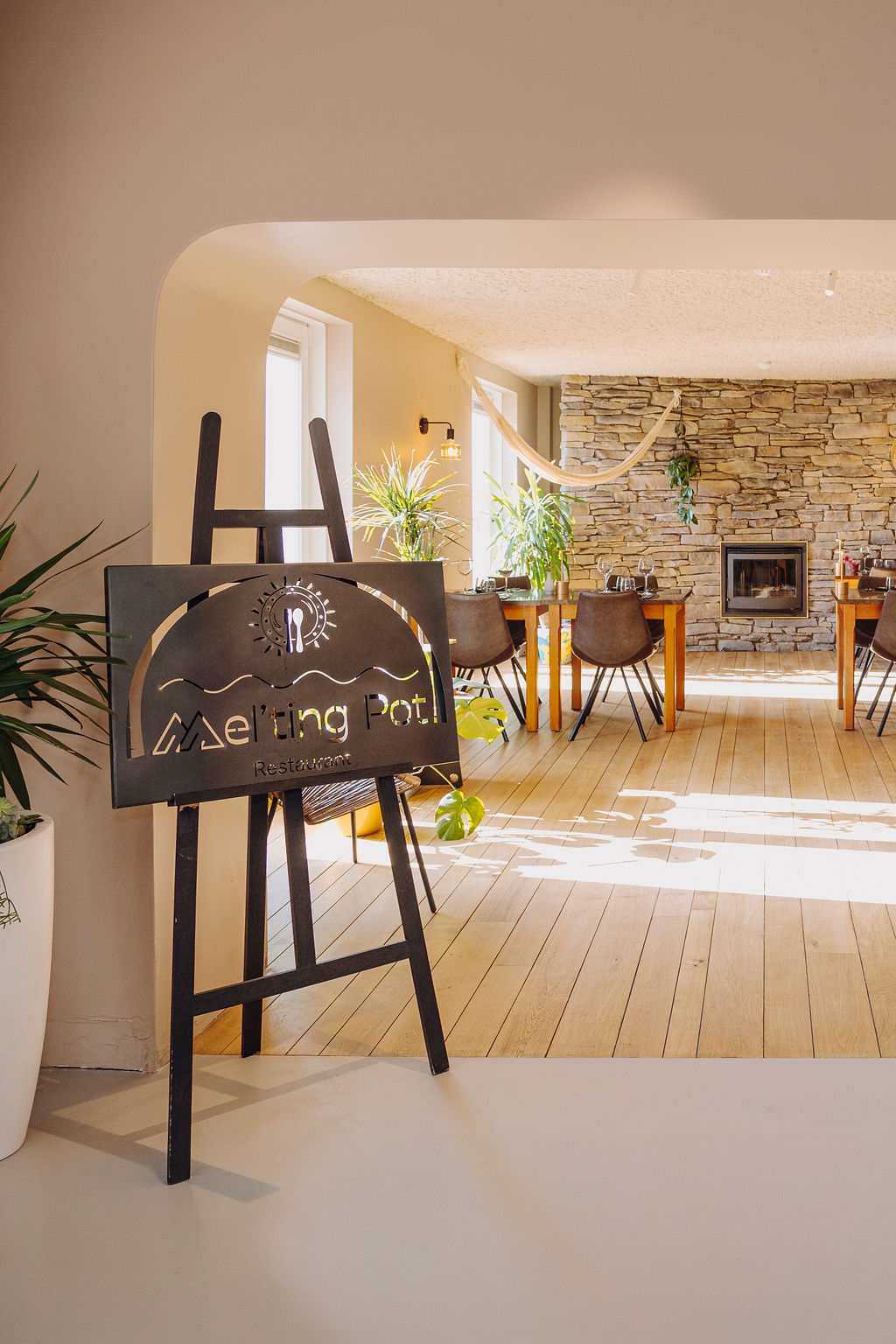 Chevalet de conférence dans un espace de réunion de Maison Melba